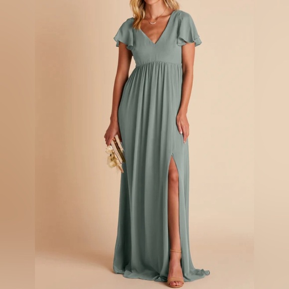 Birdy Grey Dresses & Skirts - Birdy grey Hannah empire waist dress small Sea glass green bridesmaid gown